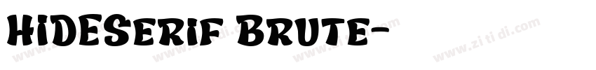 HIDESerif Brute字体转换